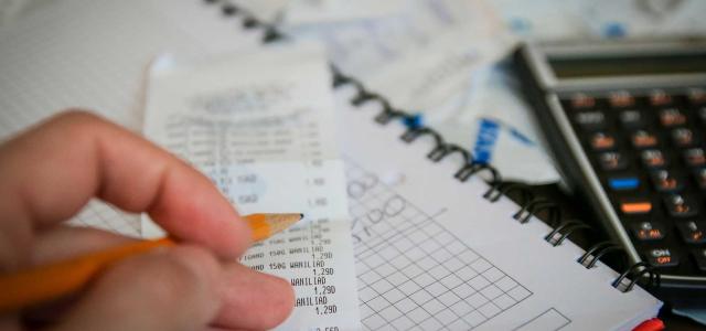 Person doing taxes